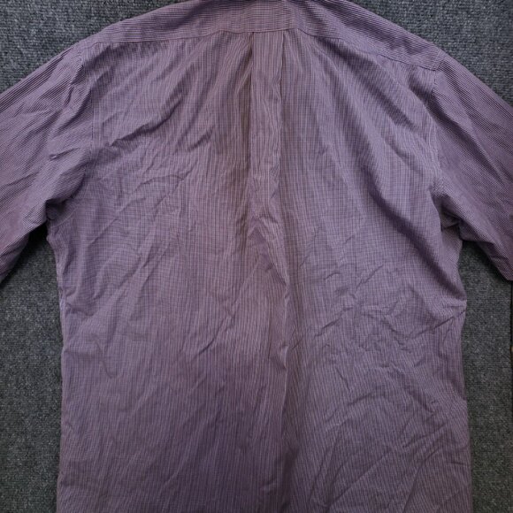 Brooks Brothers Madison Men's 17.5 35 Blue Red Plaid Long Sleeve Cotton Spandex - Picture 11 of 11